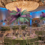 Elegant event ballroom setup at Martin's Caterers